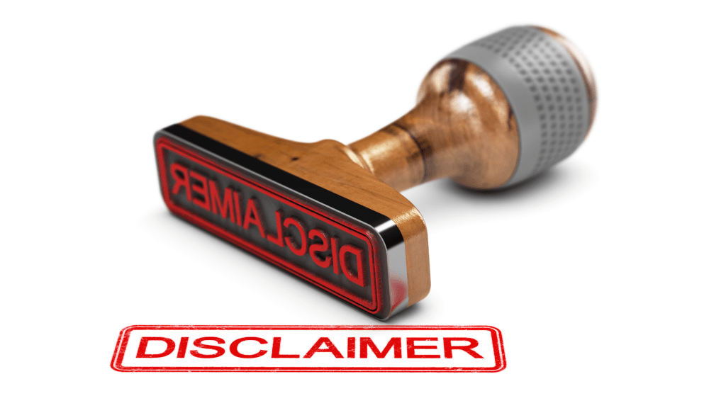 disclaimer stamp